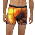 thumbnail image 2 of Salouo Sunset Coast Sunflower Pattern Men's Boxer Briefs, Soft & Breathable Underwear Elastic Waistband Briefs for Men,1-Pack, 2 of 7