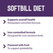 Mazuri Softbill Diet for Iron-Sensitive Birds, 15lb Bag