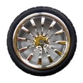thumbnail image 2 of Neumático de rueda de coche Robot de 65mm de ancho y 27mm de diámetro para chasis de coche inteligente plateado Plata kusrkot Neumático de robot de automóvil inteligente, 2 of 8