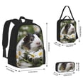 thumbnail image 2 of Easygdp Daisy Guinea Pig Mochila para Niños y Niñas con Set de Caja de Almuerzo y Estuche para Lápices 3 en 1, Mochila Escolar Estampada para Adolescentes, 2 of 7