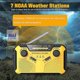 thumbnail image 4 of Emergency Hand Crank Radio, Portable Solar Radio, AM/FM NOAA Weather Radio with LED Flashlight, 4 of 4
