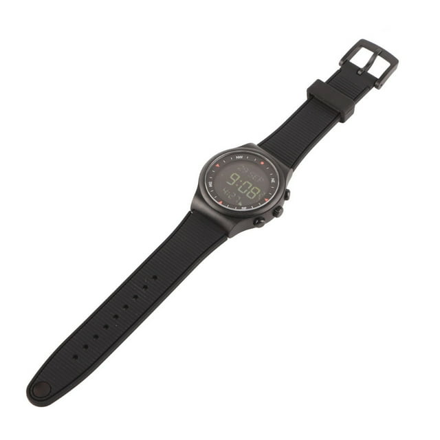 Nuevo reloj deportivo moderno Azan musulmán negro con brújula y alarma para todo el mundo.