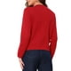 thumbnail image 3 of Suéter de Cardigan de Botones INSPIRE CHIC para Mujer, de Manga Larga, Cuello Redondo, Sólido, Casual, Tejido, Color Rojo, 3 of 6