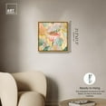 thumbnail image 5 of Colored Jungle Flow Canvas Boho Maximalist Wall Art by Art Remedy, Gold Frame, 20" x 20", 5 of 7