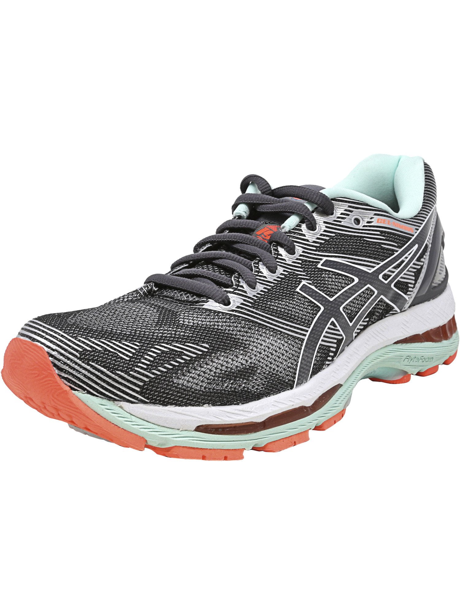 Asics Women's Gel-Nimbus 19 Carbon Flash Coral Running Shoe - 9N -