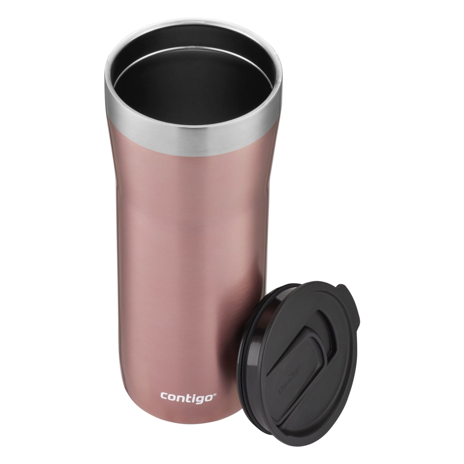 Contigo Streeterville Stainless Steel Tumbler with Plastic Straw and Splash-Proof Lid, Pineberry, 32oz.