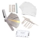 thumbnail image 5 of Kit de reparación de guitarra profesional, regla de calibre de radio, juego de herramientas de papel de lija para pulido, cuidado de guitarra bajo ukelele, 5 of 14