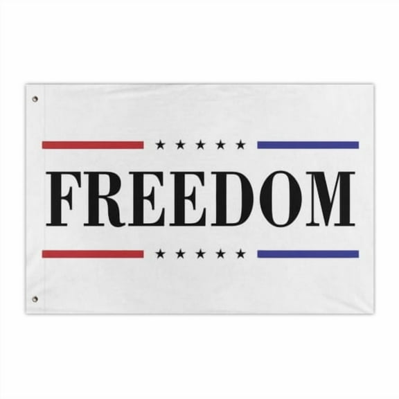 Freedom&Flag 3x2 Ft American Flags for Outside Freedom Flags Double Sided Banner for Garden Yard Home Patio Fence Decoration Outdoor Indoor Display