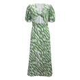 thumbnail image 4 of Vedolay Spring Dresses For Women 2023 Womens Wrap V Neck Sleeveless Sundress Summer Flare Tank Dress with Pockets,Green L, 4 of 5