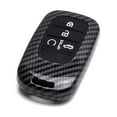thumbnail image 5 of Glossy Black Carbon Fiber Finish Hard Plastic Key Fob Case For Honda 2022/2023-up Accord Civic CR-V Oval Shape Smart Key, 5 of 8