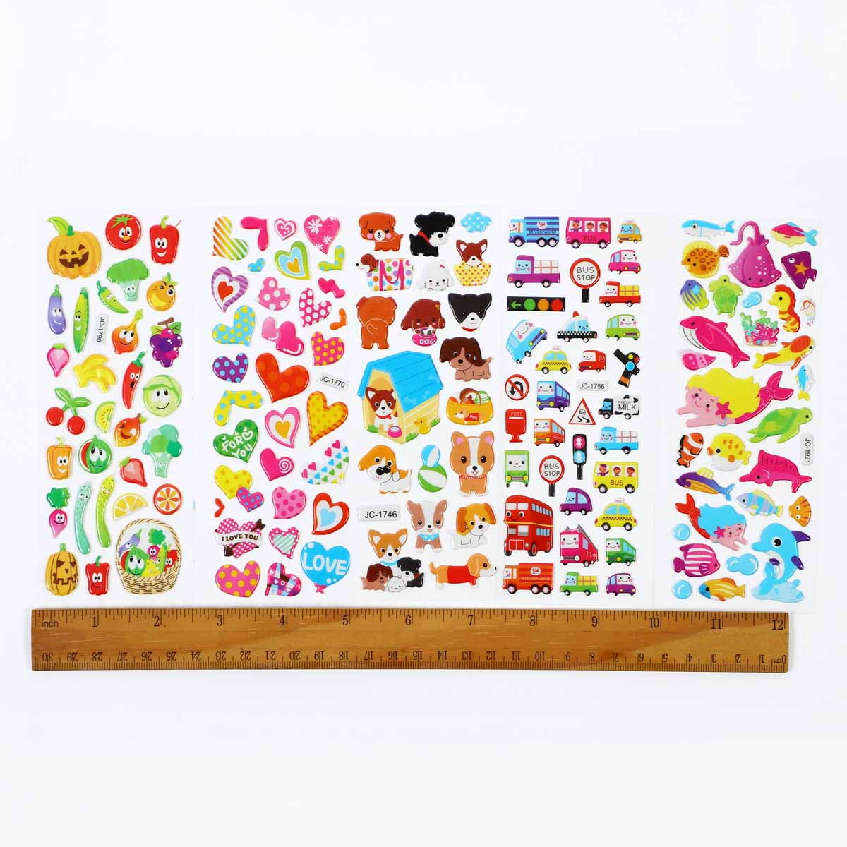 3D Puffy Stickers for Kids Toddlers Boys Girls 20 sheets, Children Stickers  Variety for Child Gifts, Teacher Reward, Craft, Scrapbooking, Animal