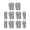 Gray, variant on 10 Pairs Women's Men's Disposable Socks Compressed Travel Socks Breathable Mesh Ankle Socks Individually Wrapped Portable,One Size