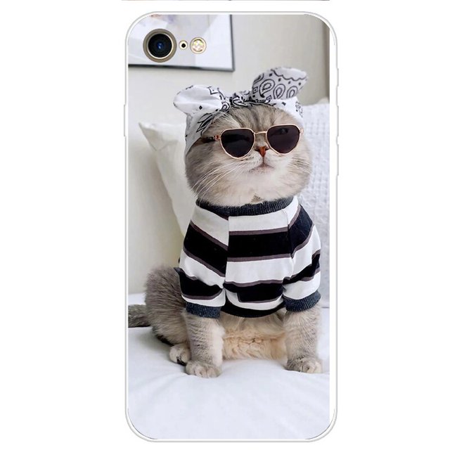 Funda transparente ultrafina para teléfono móvil, carcasa trasera para iPhone 5, 5S, SE 2020, 6, 6S, 7, 8, 4, 4S Fivean unisex
