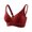 Red, variant on ZNQHFRE Women Wireless Push Up Full Coverage Bra, Support Comfort Casual Sports Intimate Underwear Beige L