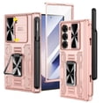 thumbnail image 1 of Funda VEGO para Samsung Galaxy Z Fold 6 con soporte para S Pen en rosa rosa, 1 of 9
