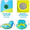 thumbnail image 3 of Inflatable Pool Float Hammock Portable Floaties for Adult Kids Boys Girls Fun Summer Beach Swimming Pool Water Toys Lounger Rafts Floating Tubes for Lake | Rive | Sea | Pool, 3 of 7