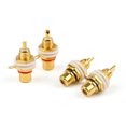 thumbnail image 2 of 60 Pcs Gold Plated RCA Female Jack Panel Mount Chassis Socket Red Black, 2 of 3