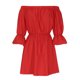thumbnail image 4 of Vestidos estampados y sólidos con mangas acampanadas y hombros descubiertos, informales, sexys, de verano, para mujer Fridja  bnh6539, 4 of 5