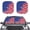 American Flag Print, variant on Pzuqiu Classic Brown Leopard Print Car Windshield Sun Shade, 2 Pack Portable Car Windshield Sunshade for Truck Van SUV