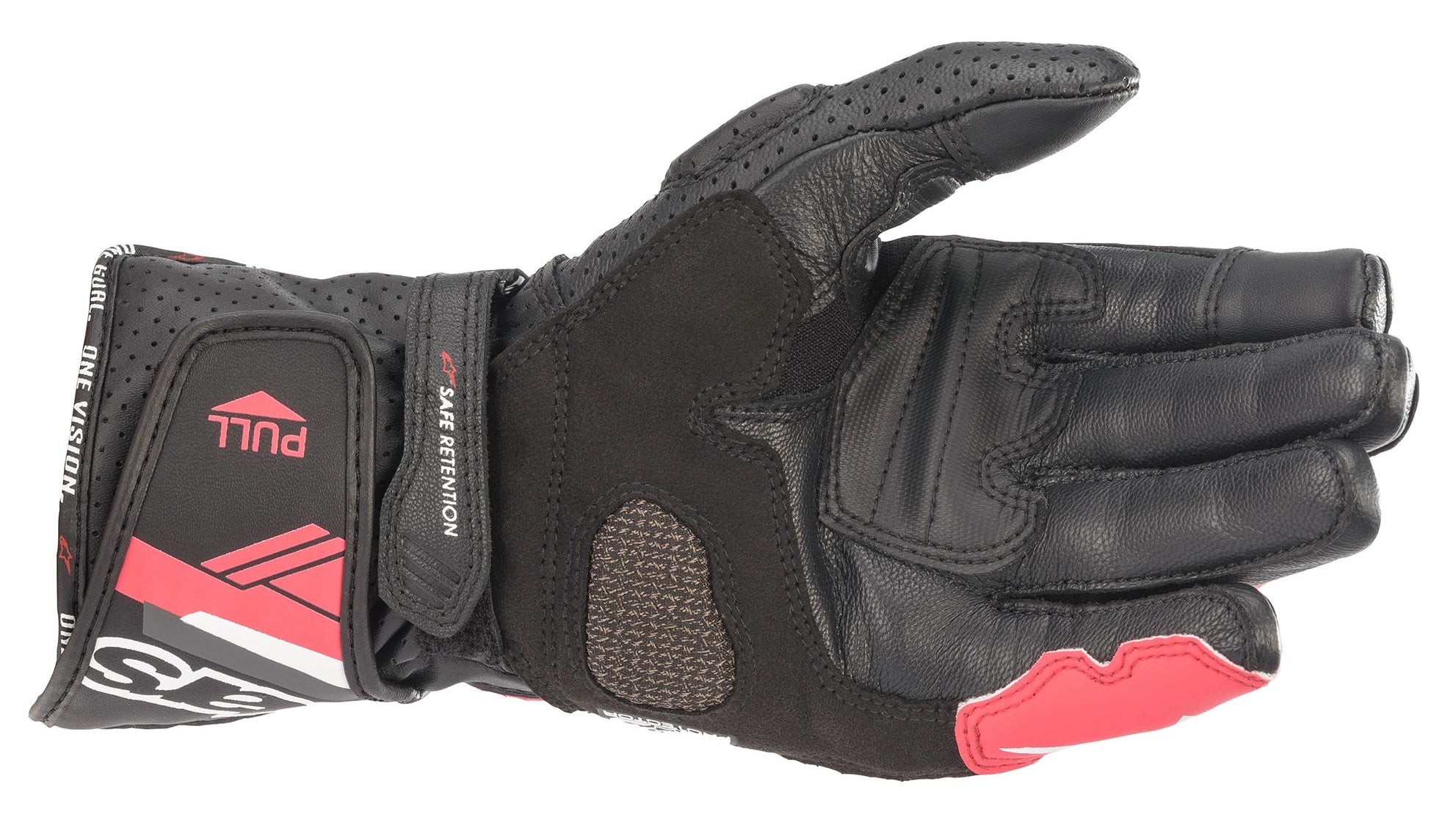 Alpinestars Stella SP-8 V3 Womens Leather Motorcycle Gloves Black/Pink XL