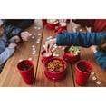 thumbnail image 4 of Silipint: Silicone Lidded Bowls: Set of 3: Speckled Red - 10, 20 & 30oz - Flexible, Unbreakable, Easy Storage, Non-Slip, 4 of 10