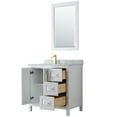 thumbnail image 3 of Wyndham Collection Wcv252536sunsm24 Daria 36" Free Standing Single Vanity Set - Dark Gray, 3 of 7
