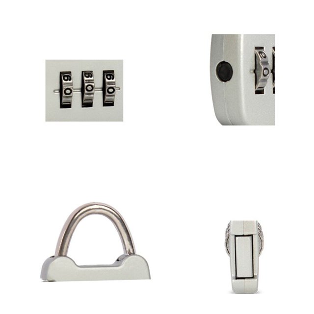 facefd Mini 3 Digit Combination Cabinet locker Luggage coded lock Cabinet Zinc Password Lock Alloy Security Lock Suitcase Luggage Coded Lock Cabinet Locker Padlock