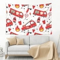thumbnail image 3 of Xecao Fire Truck Print Tapestry, Wall Hanging Room Funny Decor, Backdrop Room Decor for Bedroom Living Room dormitory, 3 of 8