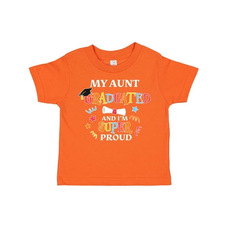 

Inktastic My Aunt Graduated and I m Super Proud Gift Toddler Boy or Toddler Girl T-Shirt