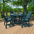 thumbnail image 2 of Highwood's 48" Round 5-pc Hamilton Dining Set - Counter Height, Outdoor, Eco-friendly, Synthetic Wood, 2 of 10