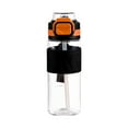 thumbnail image 2 of Vaso Deportivo de 600 Ml, Gran Capacidad, Doble, para Beber | Botella Deportiva de Plástico Negro de 600 Ml, Fácil de Abrir, Cierre Hermético | Ideal para Deportes y Uso Diario | Libre de Bpa | 23 X, 2 of 6