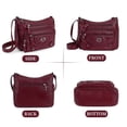 thumbnail image 2 of BadPiggies Women's Soft PU Leather Shoulder Bag Ladies Crossbody Purse and Handbags Lightweight Pocketbooks - Red, 2 of 9