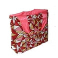 thumbnail image 2 of Fun Print Shoulder Tote Bag Faux Leather Lined and Inner Slip Pocket Pink Red Yellow Geometric, 2 of 3