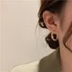 thumbnail image 2 of Pendientes de masa frita con forma de espiral, pendientes de aguja de plata con clip para la oreja, pendientes de mujer de alta calidad, 2 of 6