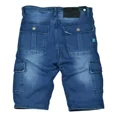 thumbnail image 2 of Bermuda De Mezclilla Para Hombre, Short De Mezclilla Cargo, 2 of 5