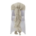 thumbnail image 3 of Efavormart Beige Chiffon Curly Chair Sash For Home Wedding Birthday Party Dance Banquet Event Decoration, 3 of 11