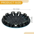 thumbnail image 4 of Unique Bargains 4 Pcs R14 / 14 Inch Universal Car Wheel Rim Hub Cover Wheel Hub Caps Black Blue, 4 of 8
