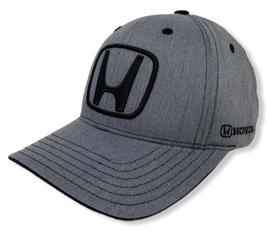 Unisex Hat Travel Cap Hat for Honda-Lite Gray With 3D Emblem Adjustable New! Car Logo Baseball Cap 