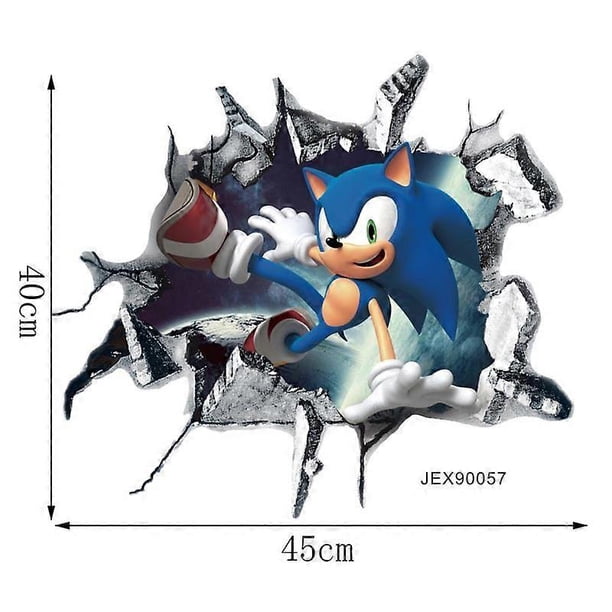 Two-piece set 45cm × 40cm and 43cm × 40cm Nick stickers self-adhesive nursery decoration 3d broken