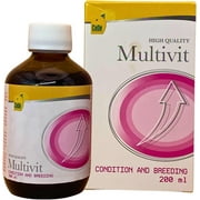 CéDé Multivit 200ml – Vitamin Supplement for Ornamental Birds, Singing and Moulting, Healthy and Shiny Plumage, Ideal for Canaries, Finches, Parrots, Essential Vitamins & Nutrients for Optimal Health