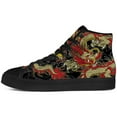 thumbnail image 3 of Aidianart Mens Dragon High Top Canvas Sneakers High Top Shoes Size 11, 3 of 5