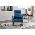 thumbnail image 2 of Luccalily Rocking Accent Chair, Upholstered Glider Chair with Fabric Padded Seat and Solid Wood Base, Armchair with Side Pocket for Nursery,Modern Design for Living Room, Bedroom, 2 of 11