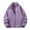 Purple Mens Jackets, variant on Mens Sherpa Jackets Long Sleeve Full Zipper Stand Collar Warm Thick Winter Outerwear with Pockets
