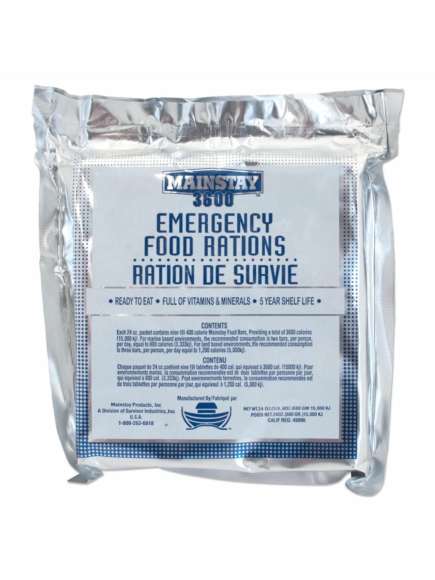 4Patriots Emergency Food Bars NonPerishable S.O.S Rations Designed to