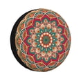 thumbnail image 2 of LNWH Vintage Ethnic Abstract Print Art Pattern Waterproof Spare Tire Cover, Universal Spare Tire Wheel Covers 15 inch, 2 of 8