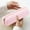 Pink, variant on Silicone Makeup Brush Storage Bag Portable Dustproof Cosmetic Organizer Travel Brush Case Waterproof Pencil Case Beauty Tools Holder