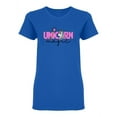 thumbnail image 2 of Magic Unicorn And Wand  Shaped T-Shirt Women -Image by Shutterstock, Female Medium, 2 of 4