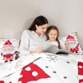 thumbnail image 4 of jejeloiu Cute Santa Claus Bedding Comforter Set 7-Piece,Merry Christmas King Bedding Sets,Red White Gray Bed Sheets For Boy Kids,Microfiber Bedroom Decor Reversible, 4 of 8