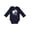 Navy, variant on Camera Oh Snap Boys or Girls Long Sleeve Baby Bodysuit