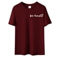 thumbnail image 5 of Graphic Tees for Women T-Shirts Casual Short Sleeve Round Neck Tee with Printed Design for Everyday Wear ( Women's T-Shirts) Red XL, 5 of 6